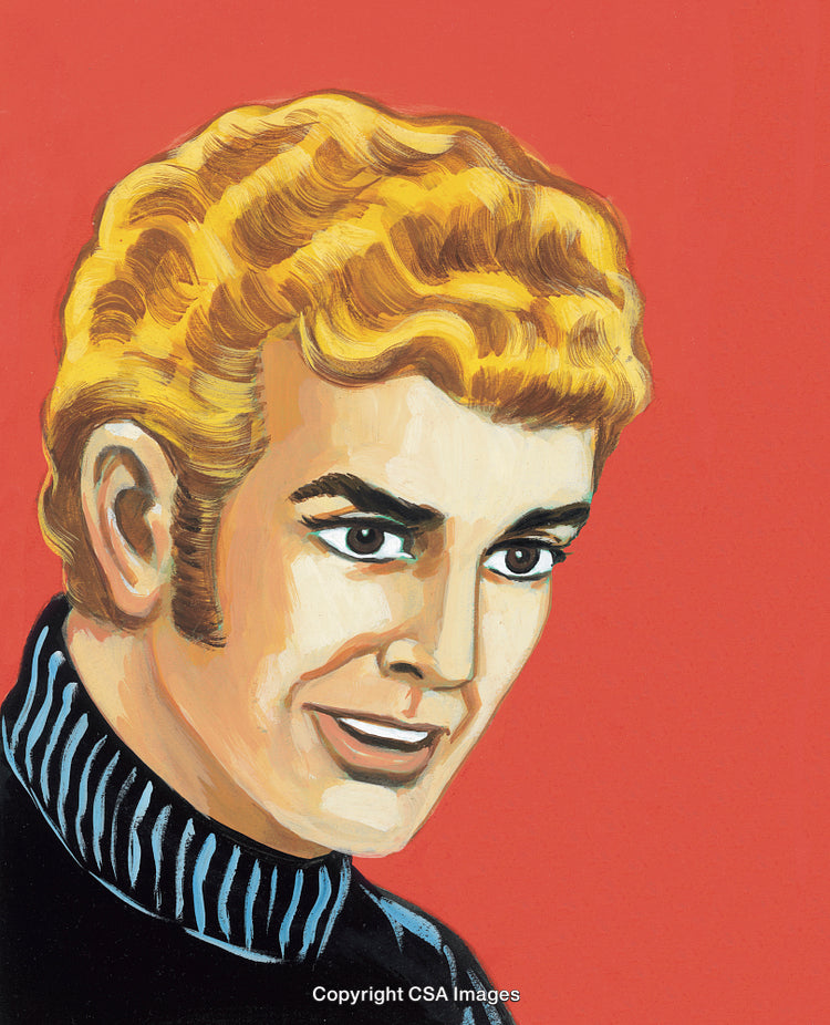 Vibrant Portrait of Smiling Individual Against a Bright Red Background