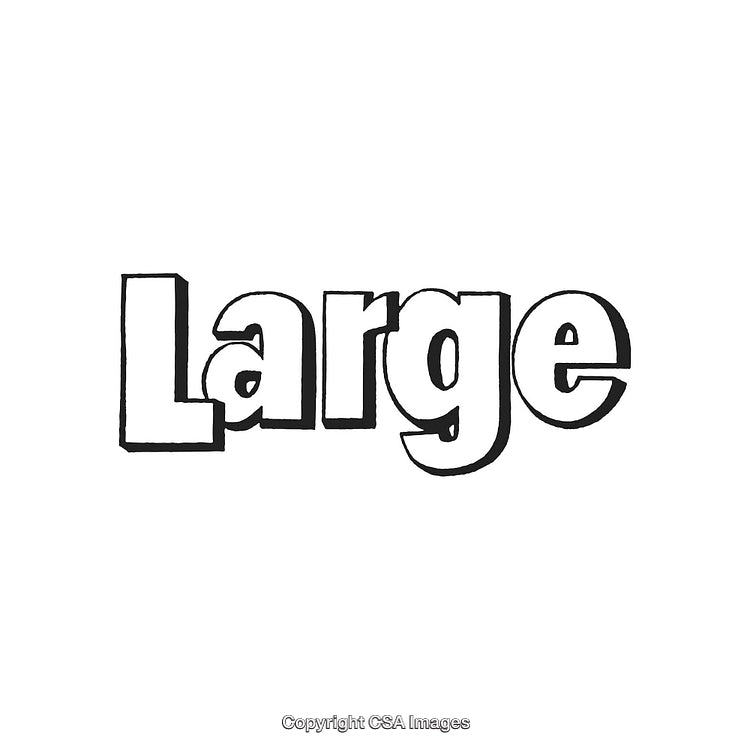 Large Text in Bold, Cartoon Style Font on a White Background