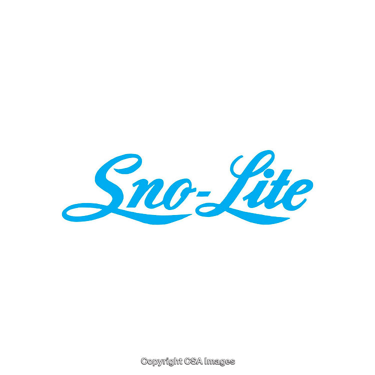 Blue Sno-Lite Brand Logo on a White Background