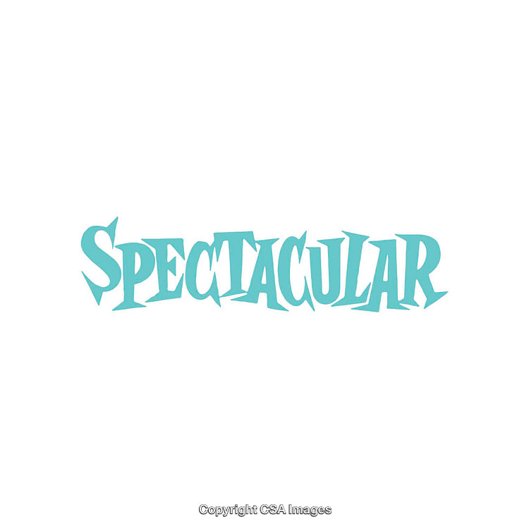 Spectacular Blue Typography Text Art with Bold Letters on White Background