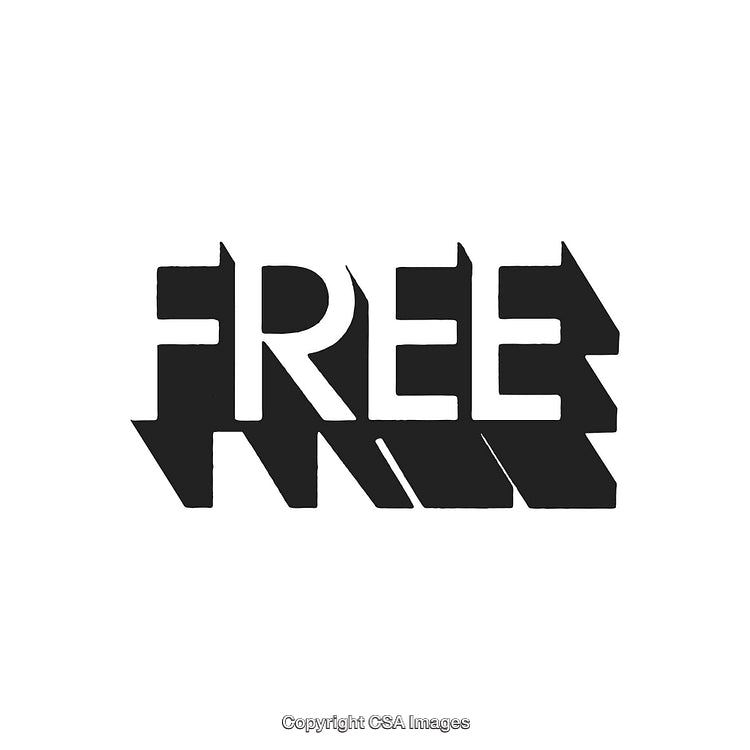 Bold Graphic Design Depicting the Word 'Free' with Modern Typography