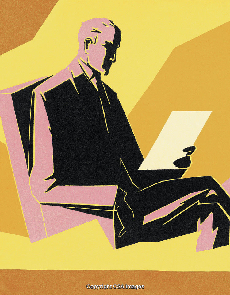 Businessman Sitting in Chair