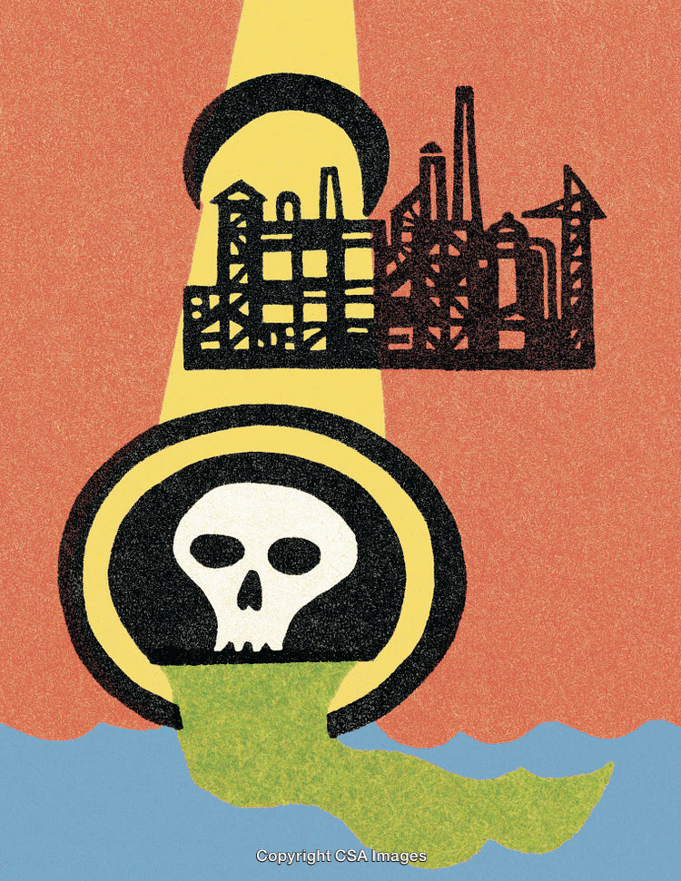 Industrial Pollution Representing Environmental Hazard and Ecological Contamination Concepts