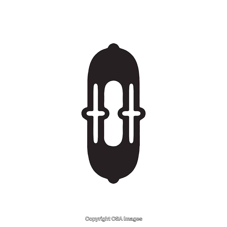 Minimalistic Black and White Design of the Letter O
