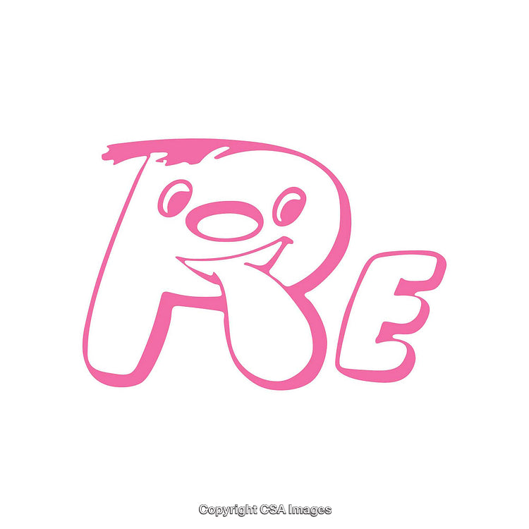 Playful Pink Lettering Design With Fun Cartoon Style Features