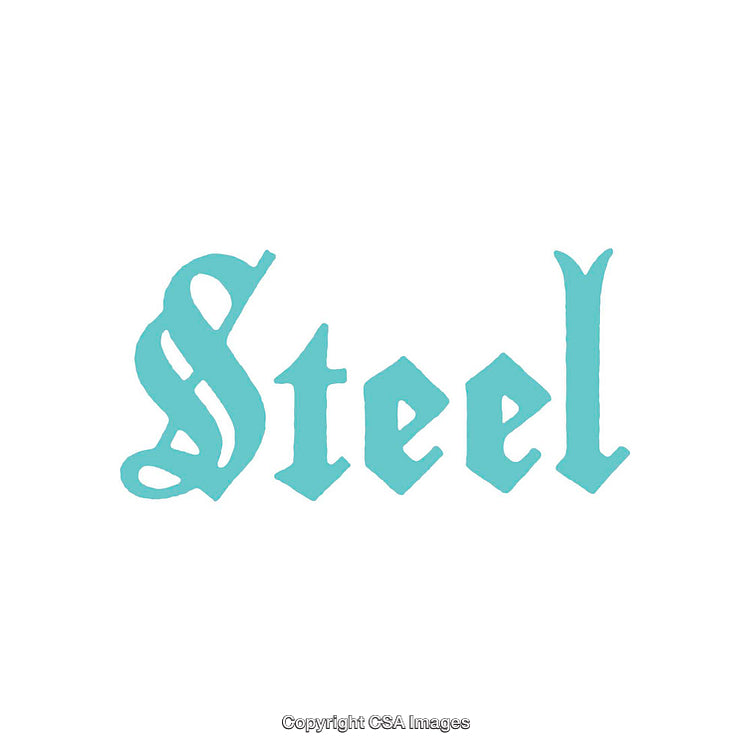 Elegant Turquoise Word Design with Classic Gothic Typography Aesthetic