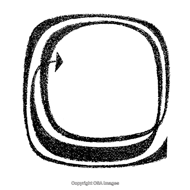 Abstract Black and White Border Design with Circular Motion Aesthetics