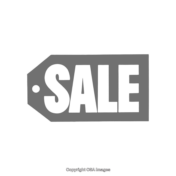 Prominent Sale Tag Discount Design in Bold Gray Color Scheme