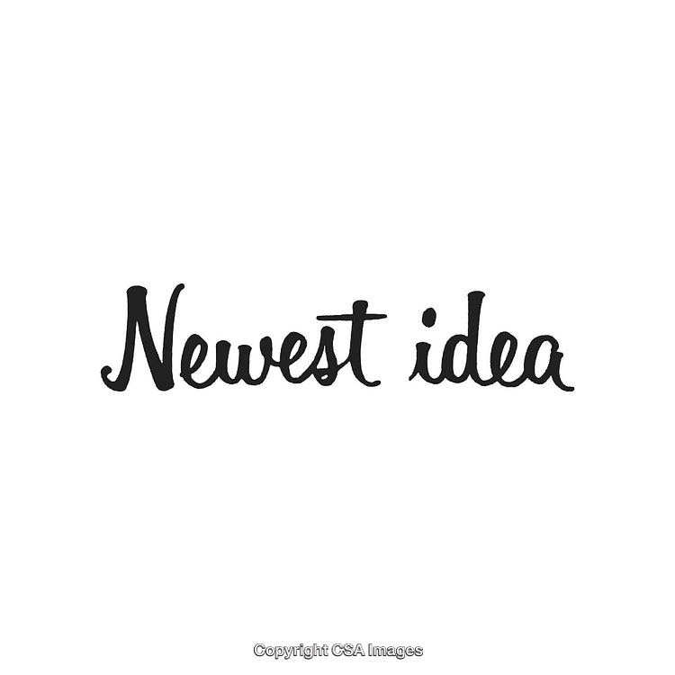 Creative Typography Artwork Featuring Phrase 'Newest Idea' in Elegant Font