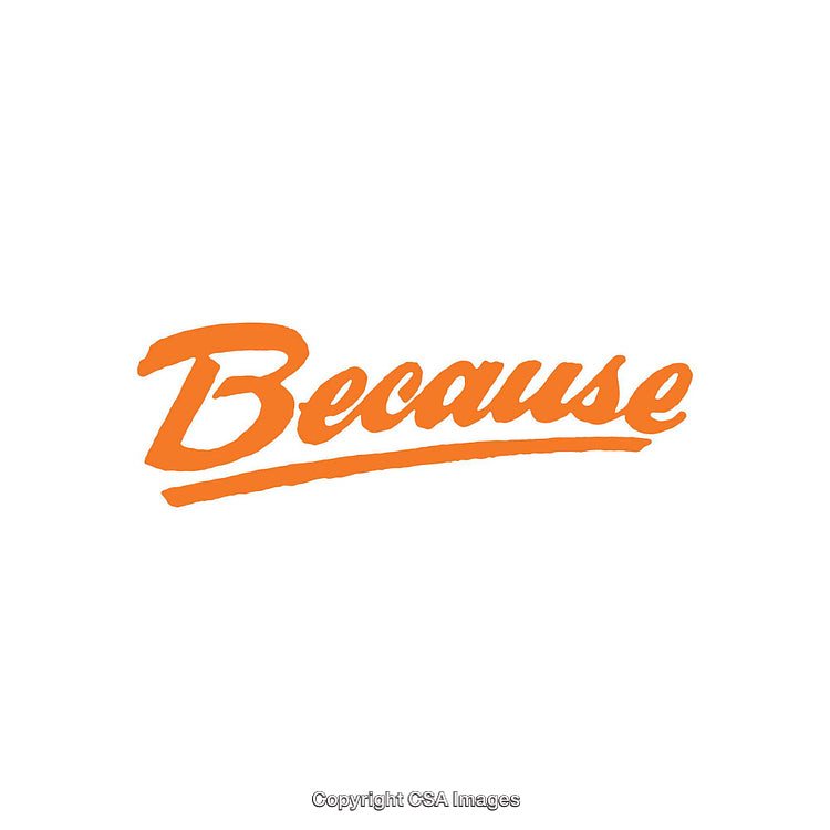 Orange Bold Calligraphy Statement on Minimalistic White Background