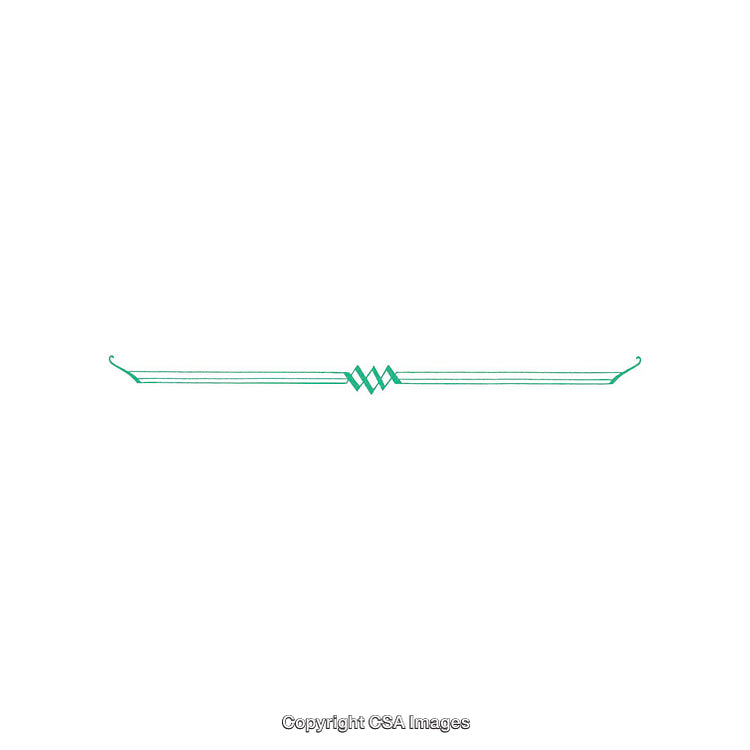 Minimalist Green Geometric Design with Symmetrical Decorative Elements