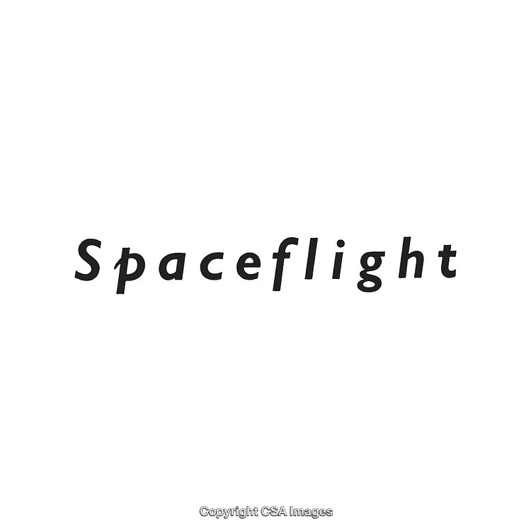 Minimalist Text Art Featuring the Word Spaceflight in Stylish Font on White Background