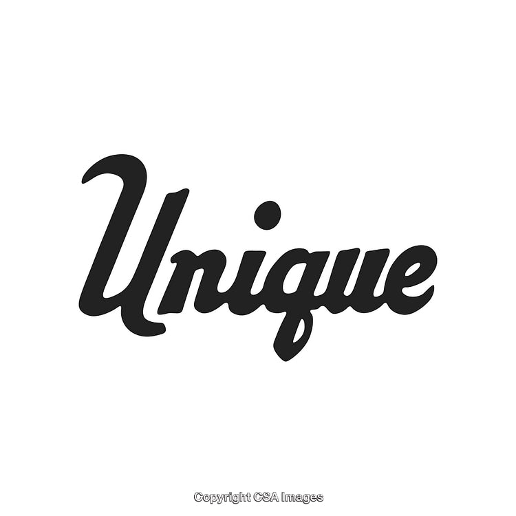 Unique Typography Design with Elegant Script on White Background