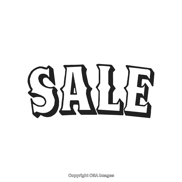 Black and White Bold SALE Lettering Design for Promotions or Discounts