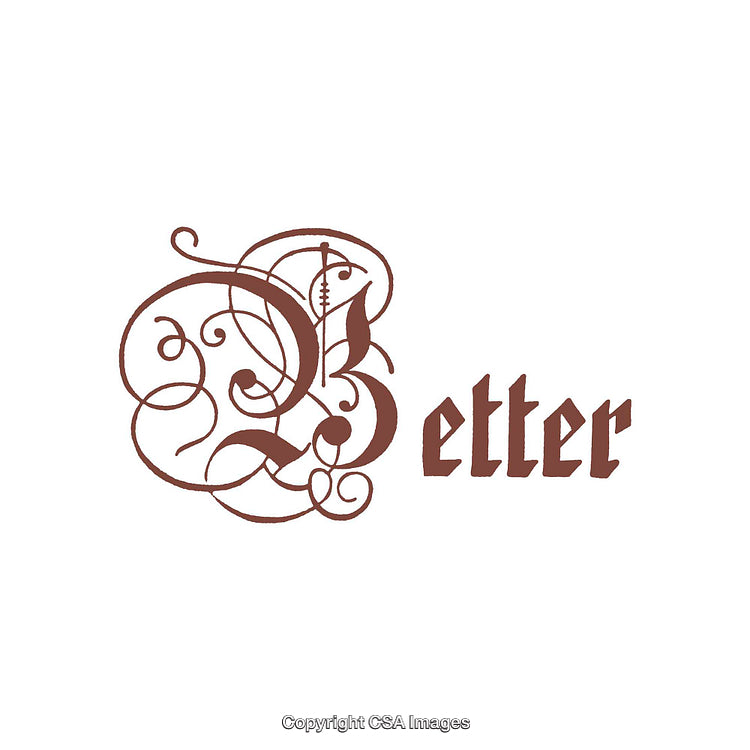 Elegant Calligraphy Style Word Art Featuring the Word 'Better'