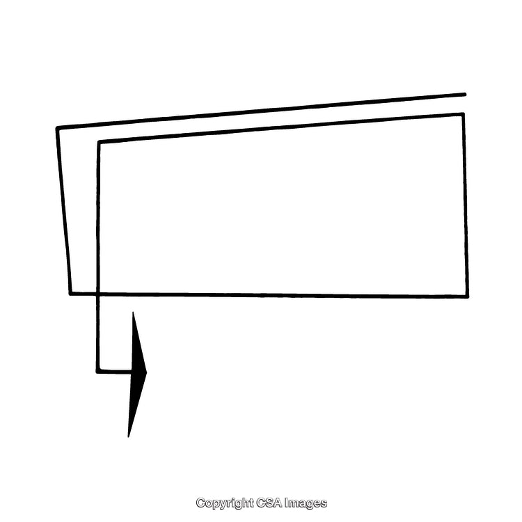 Minimalistic Arrow Design with Bold Black and White Outline