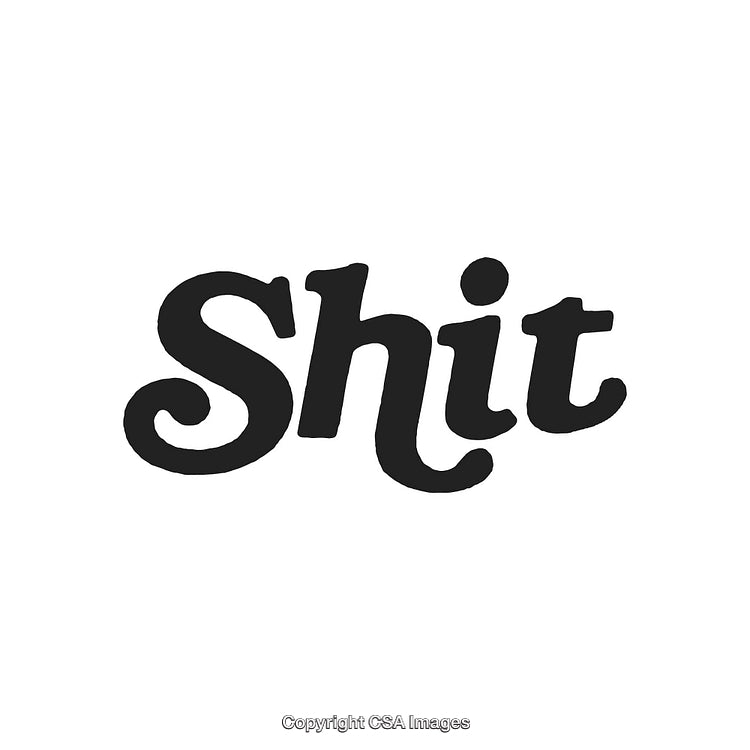 Humorous and Bold Typography with Artistic Design Elements