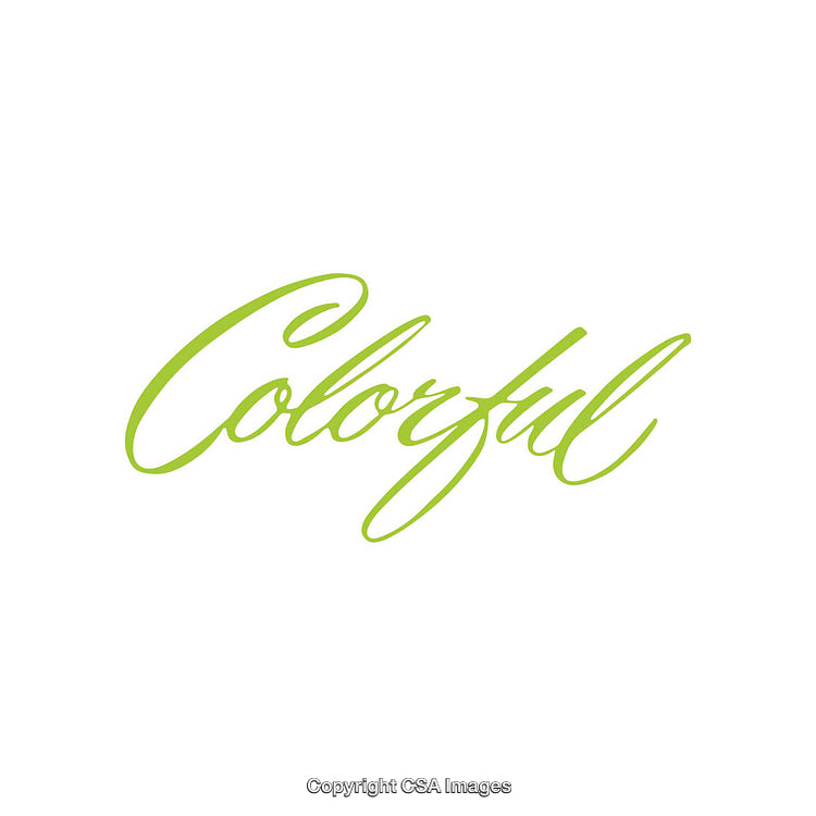 Simple Green Calligraphy Word Artwork Bright And Stylish Design