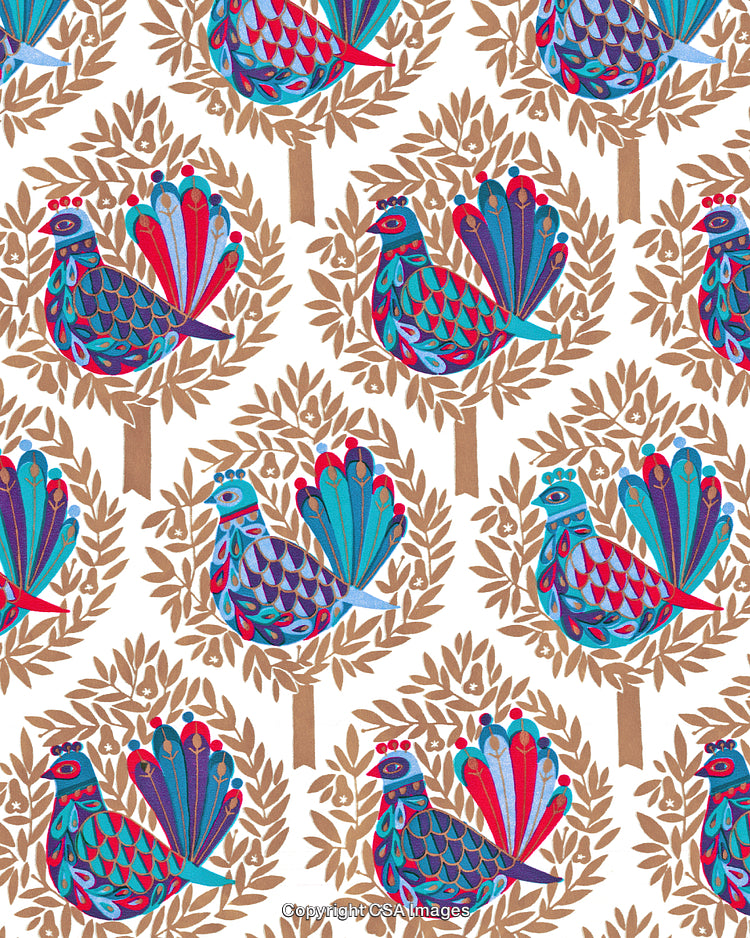 Partridge in a Pear Tree Pattern