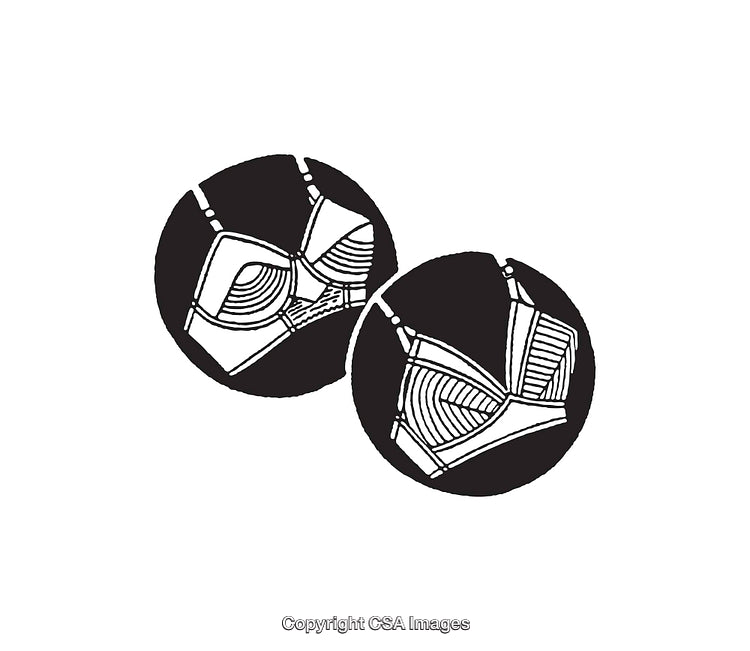 Black and White Line Art Illustrations of Stylish Lingerie Designs