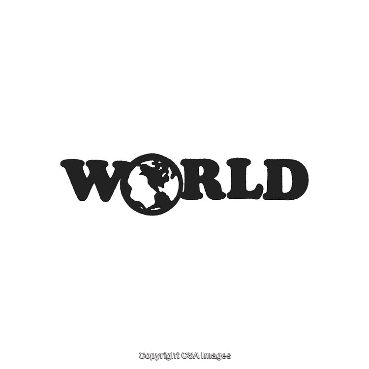 Creative Word Art Featuring the Earth as Part of the Design