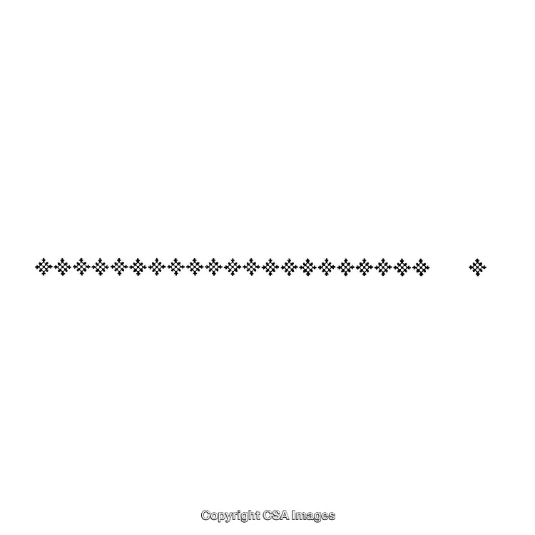 Black and White Intricate Border Pattern in Minimalist Design
