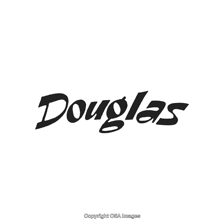 Elegant Black Text Logo Reading 'Douglas' on a White Background