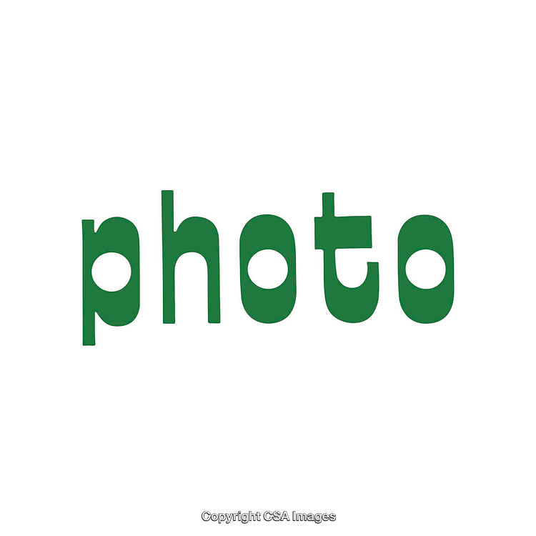 Green Typography With the Text 'Photo' on a White Background