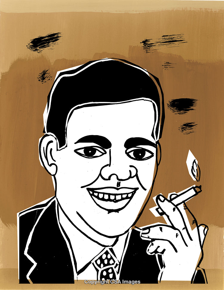 Man Smoking Cigarette