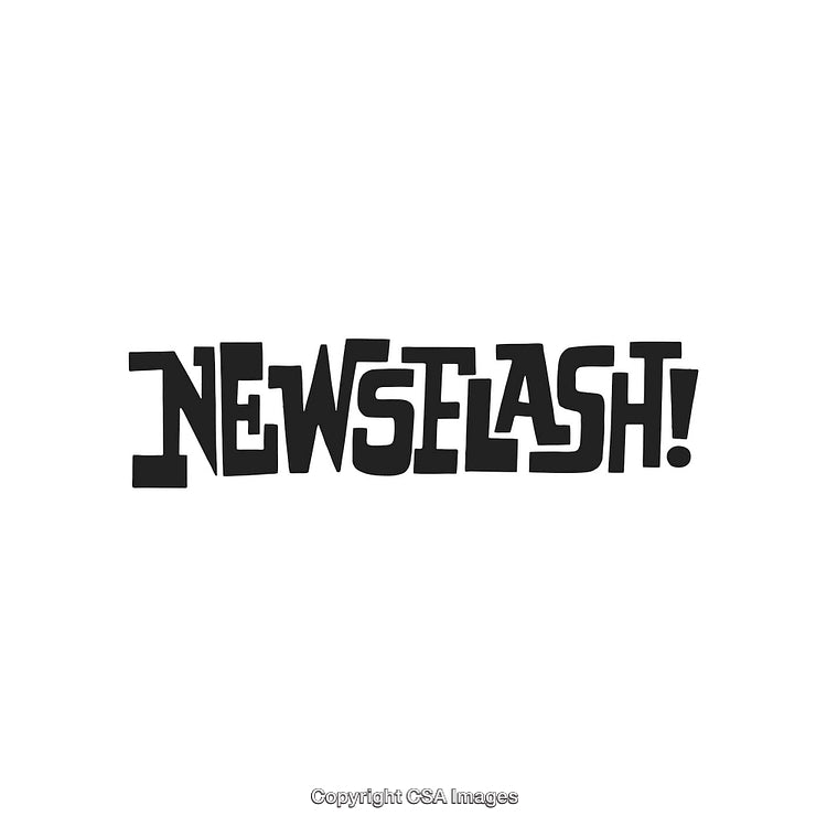 Creative Typography Featuring 'Newsflash!' in Bold Cartoon-Style Font Design