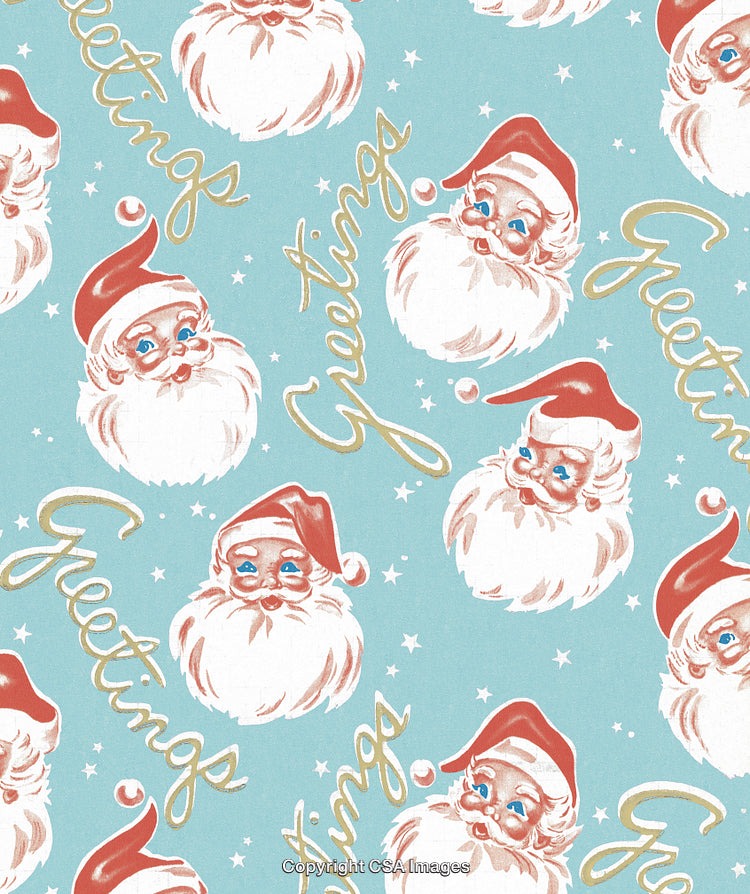 Greetings Santa Pattern