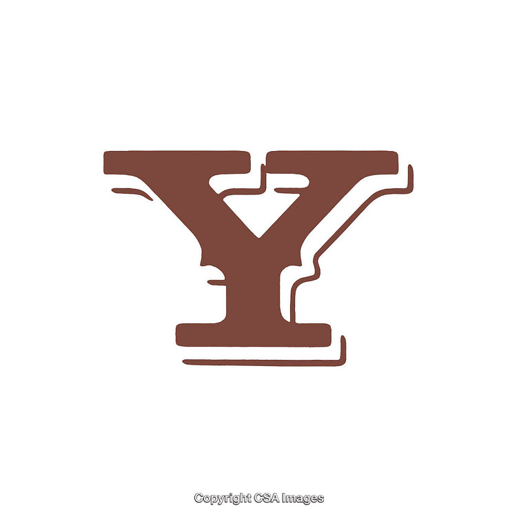 Artistic Render of Letter Y in Bold Typeface with Contemporary Design