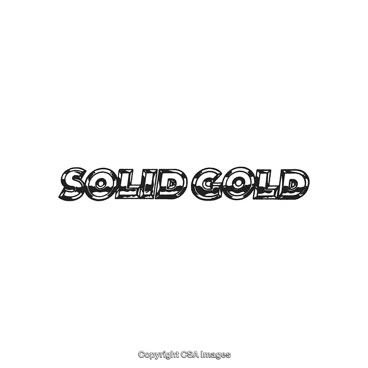 Stylized Solid Gold Text Design on Clean White Background for Modern Themes