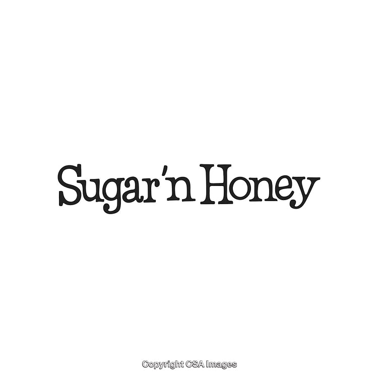 Sugar'n Honey Logo in Stylish Font on Minimalist White Background