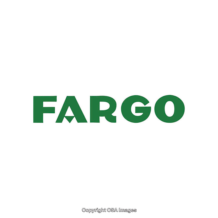 Minimalistic Green Text Design Showcasing the Word Fargo