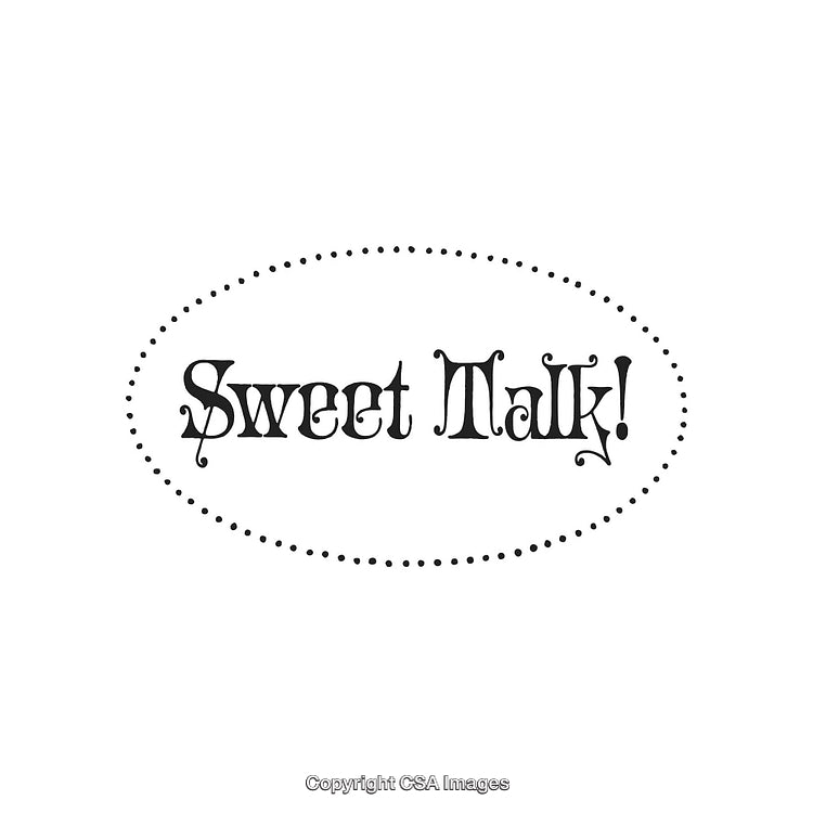 Elegant Decorative Typography Featuring 'Sweet Talk' in Ornamental Font