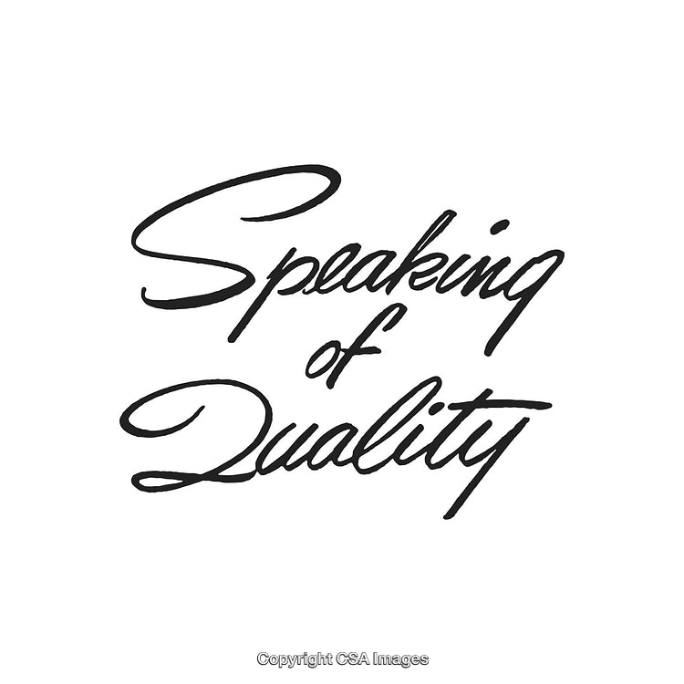 Elegant Handwritten Text Conveying Excellence and High-Quality Commitment