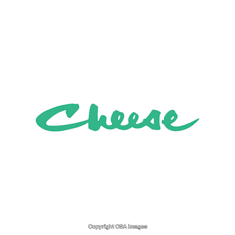 Stylized Lettering of the Word Cheese in Modern Graphic Design
