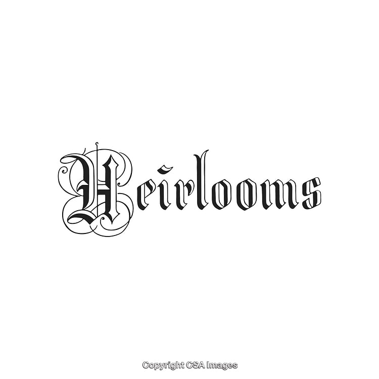 Elegant Blackletter Heirlooms Text Font with Ornamental Design Elements