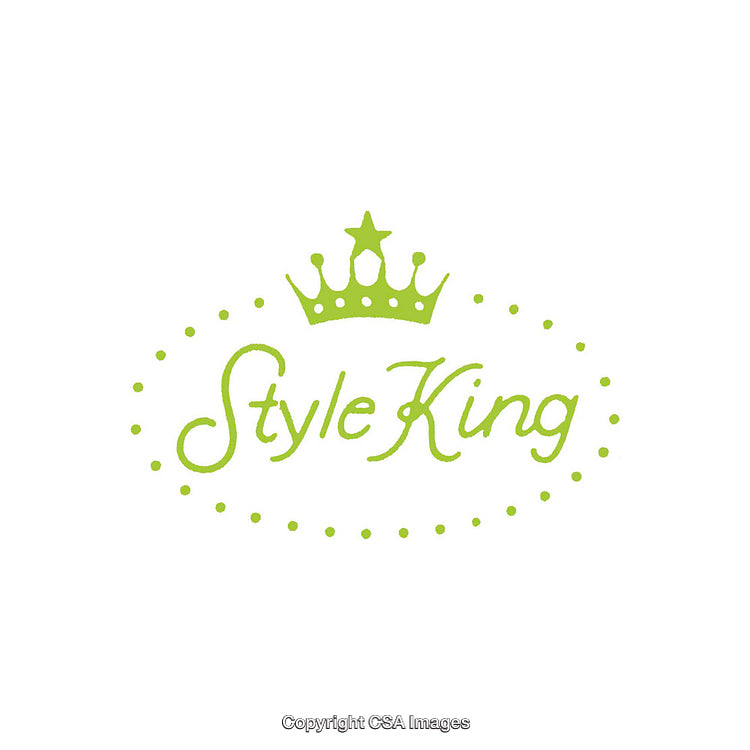 Stylish Green Crown Logo with Elegant Font Design