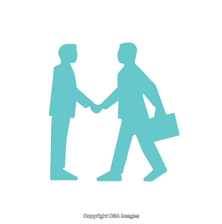 Business Professionals Shaking Hands in a Professional Setting Icon