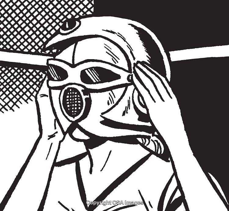 Retro Style Artwork Featuring Woman in Unique Futuristic Helmet Design