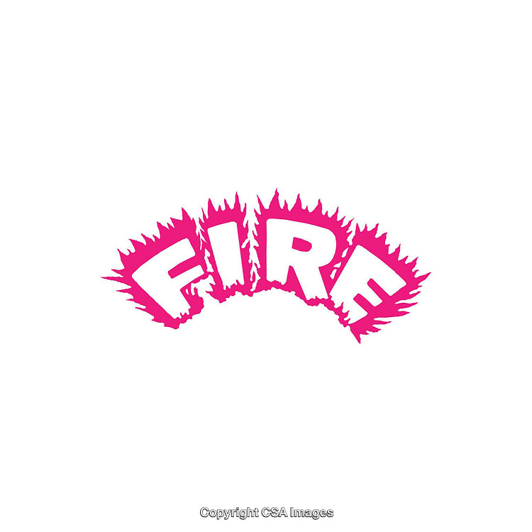 Dynamic Typography Design in Pink Featuring Flaming Fire Text