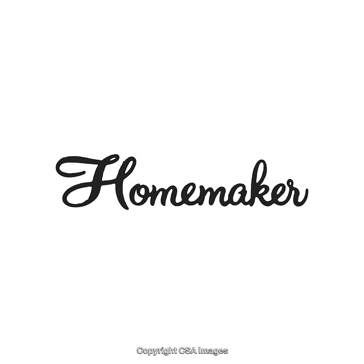 Stylish Word 'Homemaker' in a Sophisticated Script Font Style
