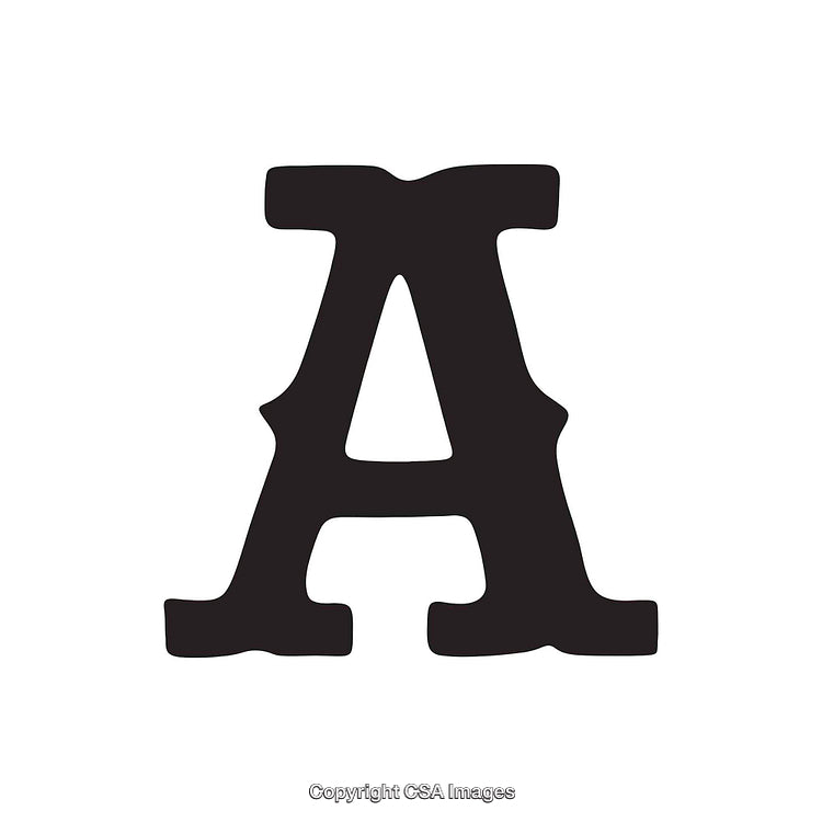 Minimalist Illustration of the Letter A on a White Background