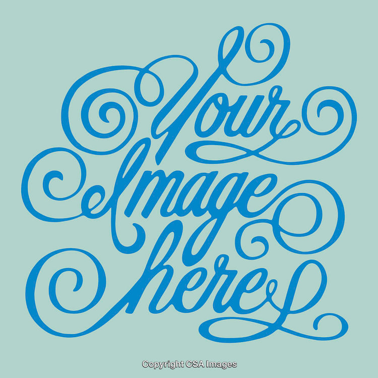 Elegant Blue Handwritten Calligraphy on Light Background Design