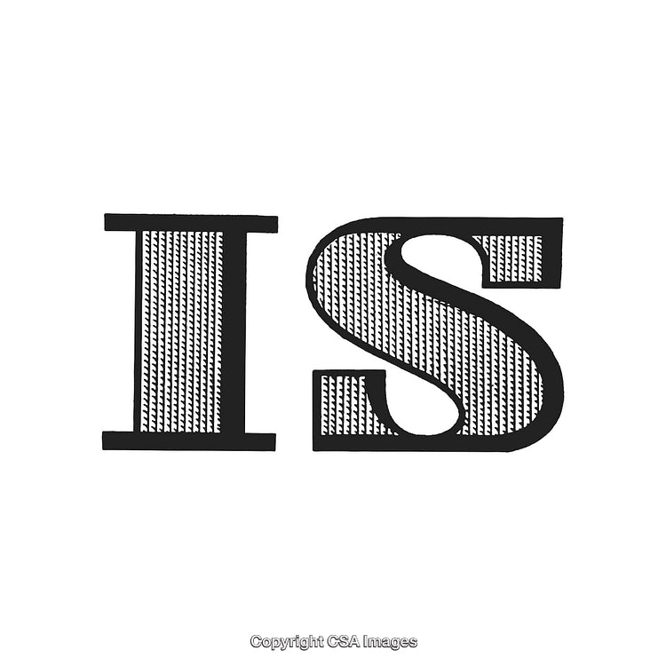 Bold Black and White Typography Art With Textured Letter Design