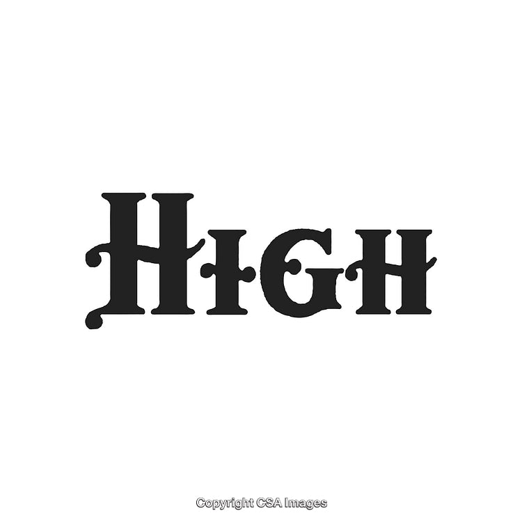Black Gothic Style Word Graphic Design with Unique Typography