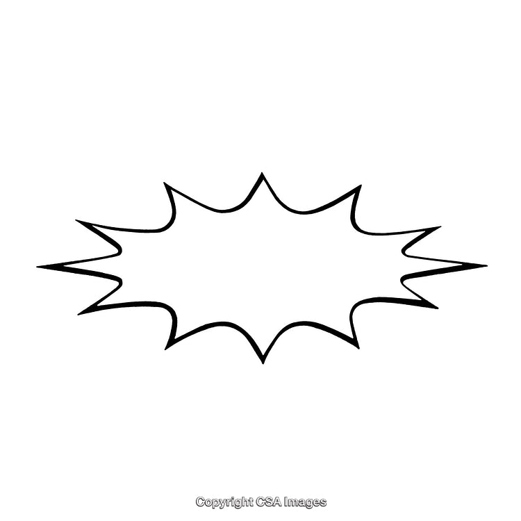 Hand-Drawn Comic Style Black and White Speech Border