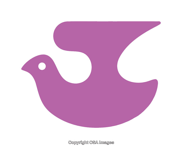 Purple Dove Icon Symbolizing Peace and Tranquility